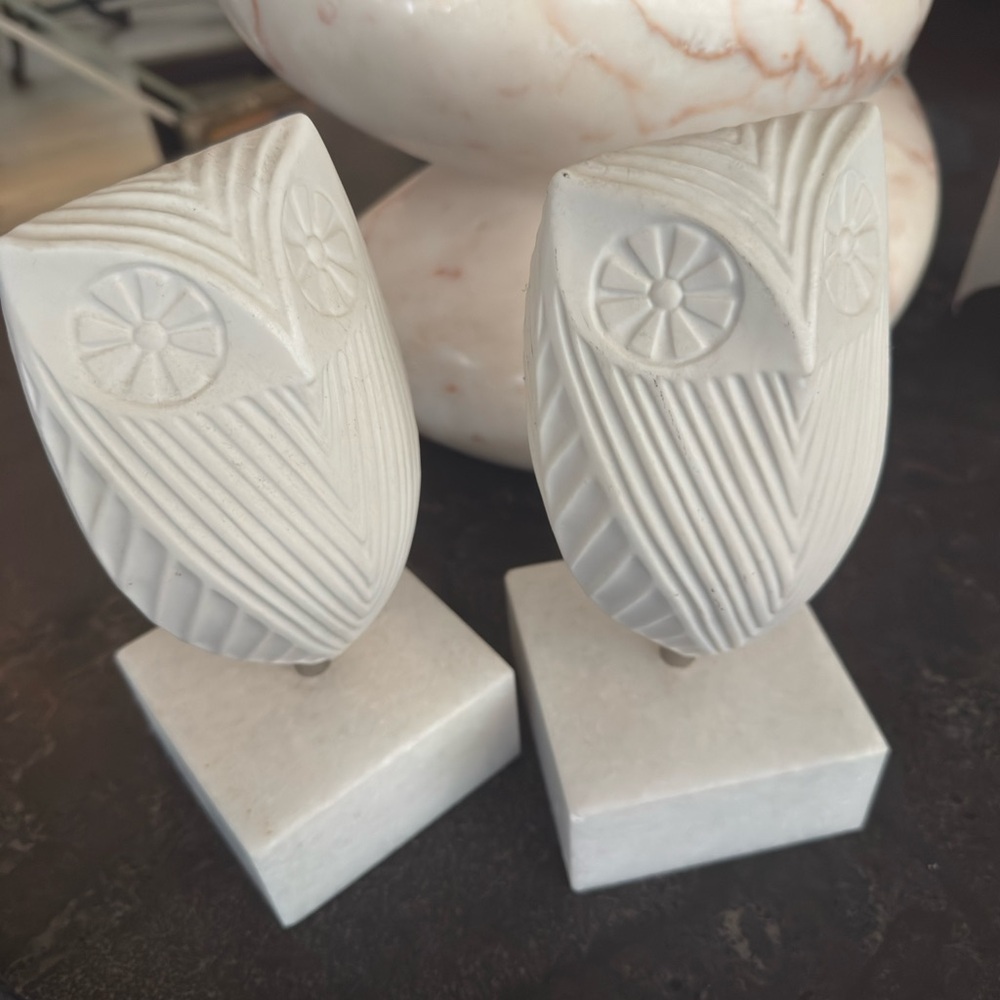 Jonathan Adler White Owl Bookends